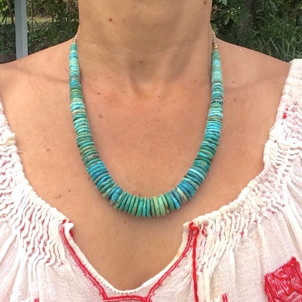 💥SALE!💥Native American Turquoise Gemstone Necklace 🦅